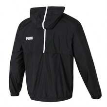 Puma ESS 猫标志风衣 男士运动服 户外防风夹克 舒适休闲 691345-01 - 黑色 - View 2