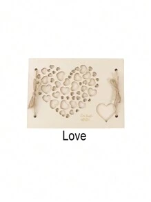 1 szt. Drewniany pusty wydrukowany drewniany klips do deski, ręcznie robione ozdoby stołowe do przechowywania pieniędzy, kreatywne prezenty z drewna na przyjęcie, klips do deski do przechowywania pieniędzy