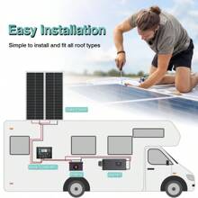 100W Watt 12v Monocrystalline Solar Panel RV Camping Home Off Grid Caravan Boat
