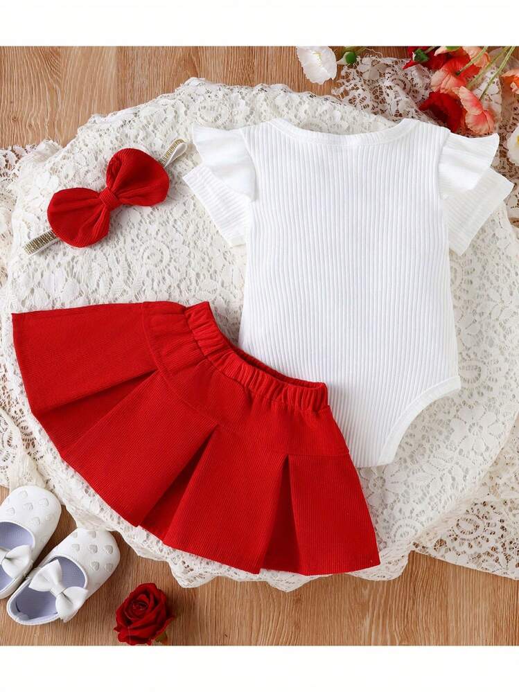Newborn Baby Sets - 紅色 - 查看 5