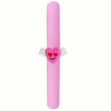 6 piezas Decoraciones del Día de San Valentín, pulseras de silicona que se pueden golpear, pulsera de fiesta que se puede golpear