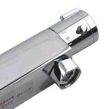 YUNRUX Shower Thermostat Shower Fitting Mixer Tap Shower Shower Thermostat Fitting Bathroom Thermostat Mixer Tap Shower Thermostat Fitting Shower Thermostat Chrome G3/4 - Silver - View 10