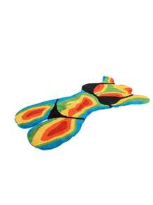 WeRugz WeRugz Plush Thermal Body Bikini Girl Art Area Rug - Kleurrijk, zacht en comfortabel getuft tapijt met antislip TPR-achterkant voor woonkamer en slaapkamer, woondecoratie, 1 st.