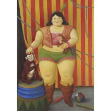 1pc Vintage Fernando Botero Art Dik Persoon Canvas Schilderij Paar Dansende Prints Muurschildering Grappige Figuren Muurkunst Poster Voor Woonkamer Decor Geen Lijst