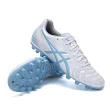 Asics DS LIGHT CLUB AG 足球鞋，减震防滑，男式，型号 1103A027-110，适合训练和比赛 - 白色/藍色 - 查看 2