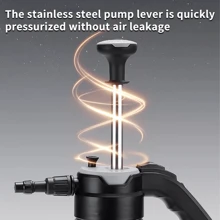 Handheld Pump Garden And Lawn Sprayer 2.5L Pressure Sprayer Adjustable Nozzle - Silver - View 6