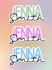 Custom Name Sticker | Personalized First And Last Name Sticker | Personalized Laptop Sticker | Water Bottle Name Sticker | Homecoming Season, Student Gifts Back To School