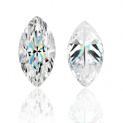 One 100% Moissanite White D Color Marquise Cut VVS1 Moissanite Stone Loose For Jewelry Making With GRA Certificate DIY
