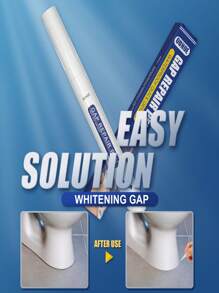 1pc, 8g, Tile Grouting Pen, Indoor Waterproof And Mildew-Proof, Tile Grout Repair Marker Pen For Flooring Cracks, New White Color, Portable, Assorted Old Models Provided - White - View 7