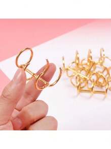2 piezas de anillos para encuadernación de libros, anillos sueltos para hojas sueltas, anillos abiertos para calendario, diario, colores surtidos, anillos de hojas sueltas de fácil apertura y cierre, accesorios de calendario