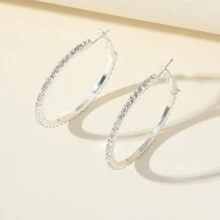 1pc Luxury Water Drop Rhinestone Claw Chain Soldered Rhinestone Necklace For Women, Perfect For Wedding, Engagement, Evening Party