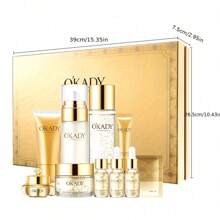 OKADY 24K Polypeptide Skin Care Set, -Adult Moisturizing Day & Night Routine, Allergy-Free, Alcohol-Free, For All Skin Types, Ideal Gift For Thanksgiving, New Year, Valentine's Day - Deluxe Royal Premium Collection - 豪華高級保養套裝英文版 - 查看 5