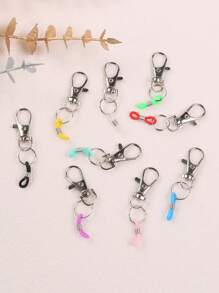 1 cái/3 cái/5 cái/10 cái Kẹp giữ bút nhiều màu sắc có tay cầm bằng silicon, móc khóa kim loại cho dây đeo và cuộn huy hiệu y tá, màu sắc ngẫu nhiên, đồ dùng học tập, trở lại trường - Nhiều màu - Xem 8