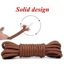 1 Cặp dây giày 160cm dành cho nam và nữ, dây giày tròn dày cho giày bốt, giày bốt làm việc, giày thể thao ngoài trời, giày đi bộ đường dài, đa năng, ý tưởng quà tặng mùa đông - Đổi màu - Xem 7