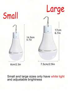 Lámpara solar para gallinero con temporizador, bombillas solares recargables para uso doméstico interior, lámparas solares para camping al aire libre, luces solares LED para cobertizo por la noche, cortes de energía de emergencia, exterior, 1 pieza - Blanco - Ver 15