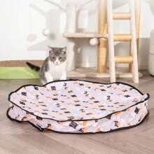[2pcs/Set] Cat Toys, Hunting Cover, Self-Entertaining Hiding Tent, Smart Voice Activated Electronic Cat Teaser Toy With Rolling Ball - Silicone Material, Exercise And Fun