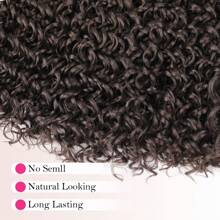 10/14/18/22 Inch Curly Crochet Hair Go Go Curl Crochet Hair For Women Deep Wave Braiding Hair, Synthetic Bohemian Crochet Braid Water Wave Crochet Hair Extensions