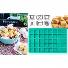 40 Cavities Square Silicone Molds, Mini Cubes Silicone Mold For Chocolate, Hard Candy, Ice Cubes, Gummy
