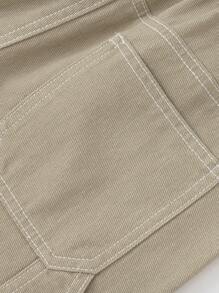 Balabala 男童貨運牛仔褲，時尚春季長褲 - 駝色 - 查看 5