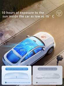 汽车挡风玻璃遮阳帘，紫外线反射遮阳帘，可折叠汽车车窗遮阳帘 - 遮陽擋 - 查看 6