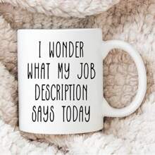 Taza de café de oficina, regalo divertido para compañero de trabajo, tazas con frases graciosas, trabajar desde la taza de café, regalos de humor de oficina, taza de café divertida de trabajo, 11 Oz - Blanco - Ver 2