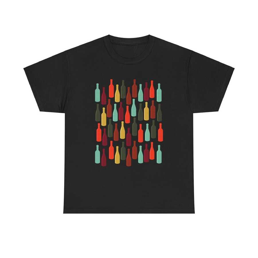 Camiseta de colección de vinos para amantes del sommelier, bar, pub, happy hour, estética colorida