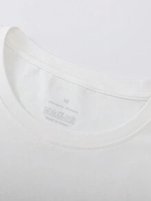 女士心形图案短袖 T 恤，女士舒适休闲运动 T 恤，心形和字母印花，春夏季白色上衣，节日礼物