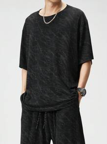 大码冰丝短袖T恤，时尚休闲透气，适合春夏季