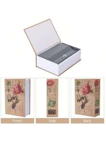 1 Pc Safe Box With 2 Keys, 180x115x55mm, Cash/ Jewelry / Money Box, For Home Office Traveling