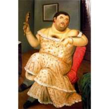 1pc Vintage Fernando Botero Art Dik Persoon Canvas Schilderij Paar Dansende Prints Muurschildering Grappige Figuren Muurkunst Poster Voor Woonkamer Decor Geen Lijst