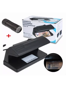 Detector de billetes falsos con luz ultravioleta y linterna ultravioleta - Negro - Ver 10