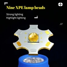 1 pieza Linterna súper brillante de ABS, linterna portátil de plástico LED mini, iluminación para regalo transfronterizo