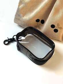 Portable Storage Bag Mini Zipper Bag Travel Storage Bag Bag Accessories Headphone Charger And Data Cable Organizer Cosmetic Bag Makeup Bag Multifunctional Case With Keychain For Women And Girls For Cosmetics Electronic Cables Perfume Keys Bracelets And Small Accessories Travel Essential Accessories For Outdoor Office Back To School Beach Essentials Camping Essentials Beach Accessories Travel Must Haves - Multicolor - View 2