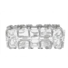 Clear Acrylic Clutch Sparkle Rhinestone Evening Bag - trắng - Xem 6
