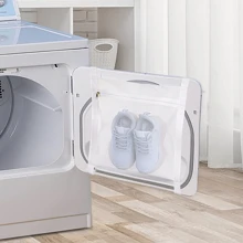 Dispensador de jabón, cepillos de limpieza para zapatos, bolsas de lavandería, bolsas de red para secar y lavar zapatillas, bolsas de malla grandes con cierre y correa para el lavado de zapatos y zapatillas, red de malla para la mayoría de las puertas de las secadoras