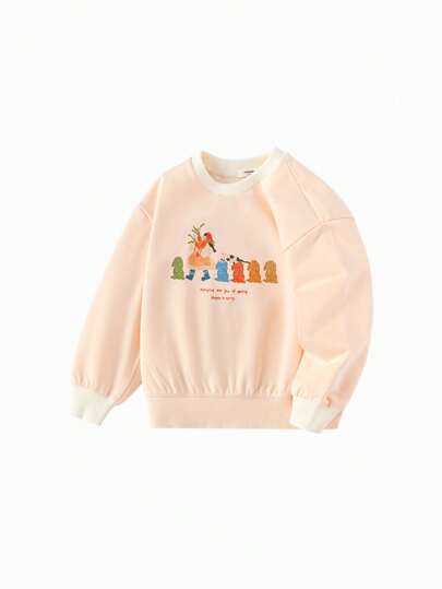 Balabala Girls' Printed Sweatshirt, Sweet Adorable Spring Top