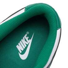 Nike Zapatillas casuales de hombre de suela plana de unicolor con parches y cordones, de diseño simple - blanco/verde malaquita - Ver 6