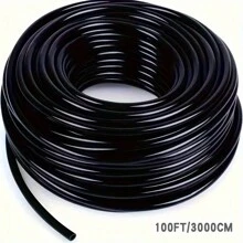 Sistema de riego por goteo para jardinería, set de regadores de micronebulización de dos salidas en color rojo, riego automático ajustable para macetas y herramientas de jardinería