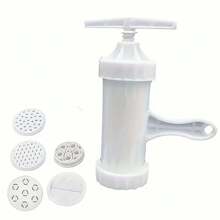 6pcs Manual Plastic Pasta Maker With 5 Molds, Kitchen Tool Set For Home Use - White - View 12