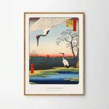 1pc Japanese Print Hasui Kawase Poster Art Abstract Painting Retro Decorative Painting Canvas Printing Frameless Painting For Home