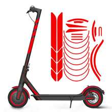 1 Set Electric Scooter Reflective Stickers, Night Visibility Warning Waterproof Decal, DIY Personalized Reflective Stickers