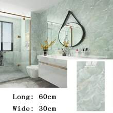 20pcs 3D Imitation Marble Pattern Wall Sticker, Waterproof Self-Adhesive Aluminum-Plastic Panel For Kitchen, Living Room, Bathroom, Corridor, Office, Home And Dormitory Decor, 23.62*11.8in - Multicolor - View 16