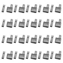 20pcs Premium Metal Zipper Sliders In Golden, Silvery, Bronze & Black - Smooth For DIY Clothing And Luggage Repair