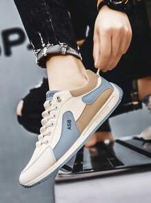 Leisure Walking Shoes For Men & Women, Outdoor Sports Sneakers, Lightweight & Comfortable Hiking Trekking Shoes, Versatile Casual Flat Shoes For Daily Wear - Blue and White - View 5