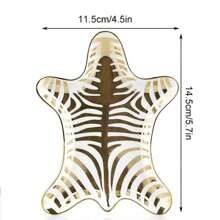 Hand Painted Tiger Skin Ceramic Jewelry Dish Small Jewelry Rack Tray Rings Bracelets Earrings Trays Holder Back To School - Multicolor - View 7