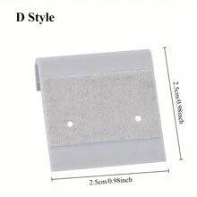 100pcs Grey High Quality Hanging Earring Cards With Flannel Stickers, Jewelry Display (2.5*2.5cm) Back To School Dormitory Storage