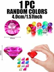 1/10/50/100 件潜水和泳池宝石玩具、泳池玩具、男孩女孩玩具、海盗宝藏亚克力宝石，适用于儿童沐浴、泳池游戏和派对装饰 | 多色假钻石，用于寻宝乐趣、侏罗纪恐龙、海洋动物、钻石戒指、女孩高跟鞋和角色扮演玩具 - 多顏色 - 查看 13