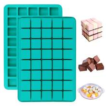 40 Cavities Square Silicone Molds, Mini Cubes Silicone Mold For Chocolate, Hard Candy, Ice Cubes, Gummy