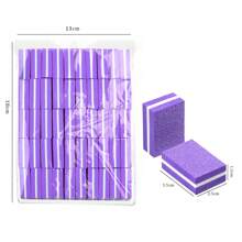 50pcs/Set Colored High Elastic Foam Nail Files, Double-Sided Mini Manicure Files, Portable Nail Care Tools
