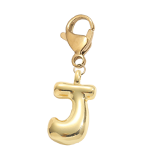 可爱字母泡泡项链吊坠，包包吊坠 - 幸运水晶吊坠，字母 A-Z，闪亮合金包包背包吊坠 - 生日和特殊场合的完美礼物，钥匙扣戒指包包背包吊坠汽车吊坠，送给女性和女孩的礼物，钱包和手提包配件 - 金色 - 查看 15